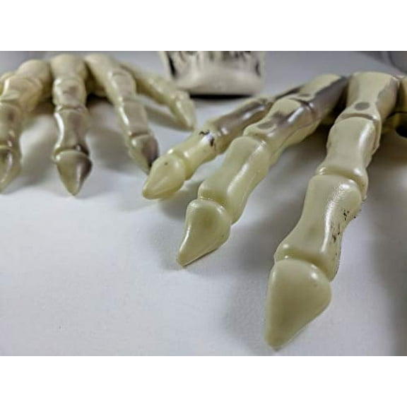 Greenbrier International Halloween Decorations Decor Skull Skeleton Hands Bones Scary Spooky Set of 3