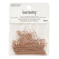 thumbnail image 2 of Bead Landing Copper Jewelry Findings Mix - 100 Pieces Per Pack, 1,200 Total, Includes Clasps, Jump Rings, Pins & Ear Wires for DIY Jewelry Making, 12 Pack, 2 of 2