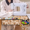 thumbnail image 4 of HELLHERO with 4 Pockets Sewing Machine Mat Premium Fabric Easy to Clean Capybara Orange Pattern for Mother's Day Present Travelling, Thanksgiving, 4 of 5
