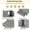 thumbnail image 3 of MODERNLUXE 30" Bathroom Vanity with Single Sink,Freestanding Bathroom Storage Cabinet with 1 Soft Closing Doors & 1 Drawer, Undermount Bathroom Sink Combo Set for Small Space,Gray, 3 of 10