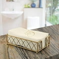 thumbnail image 3 of LINEN FEEL DISPOSABLE MONOGRAMMED GUEST TOWELS | European Made | Initial "J" | 24 pc | Napkins for Wedding, Dinners, Events and More (Ivory/Gold), 3 of 3