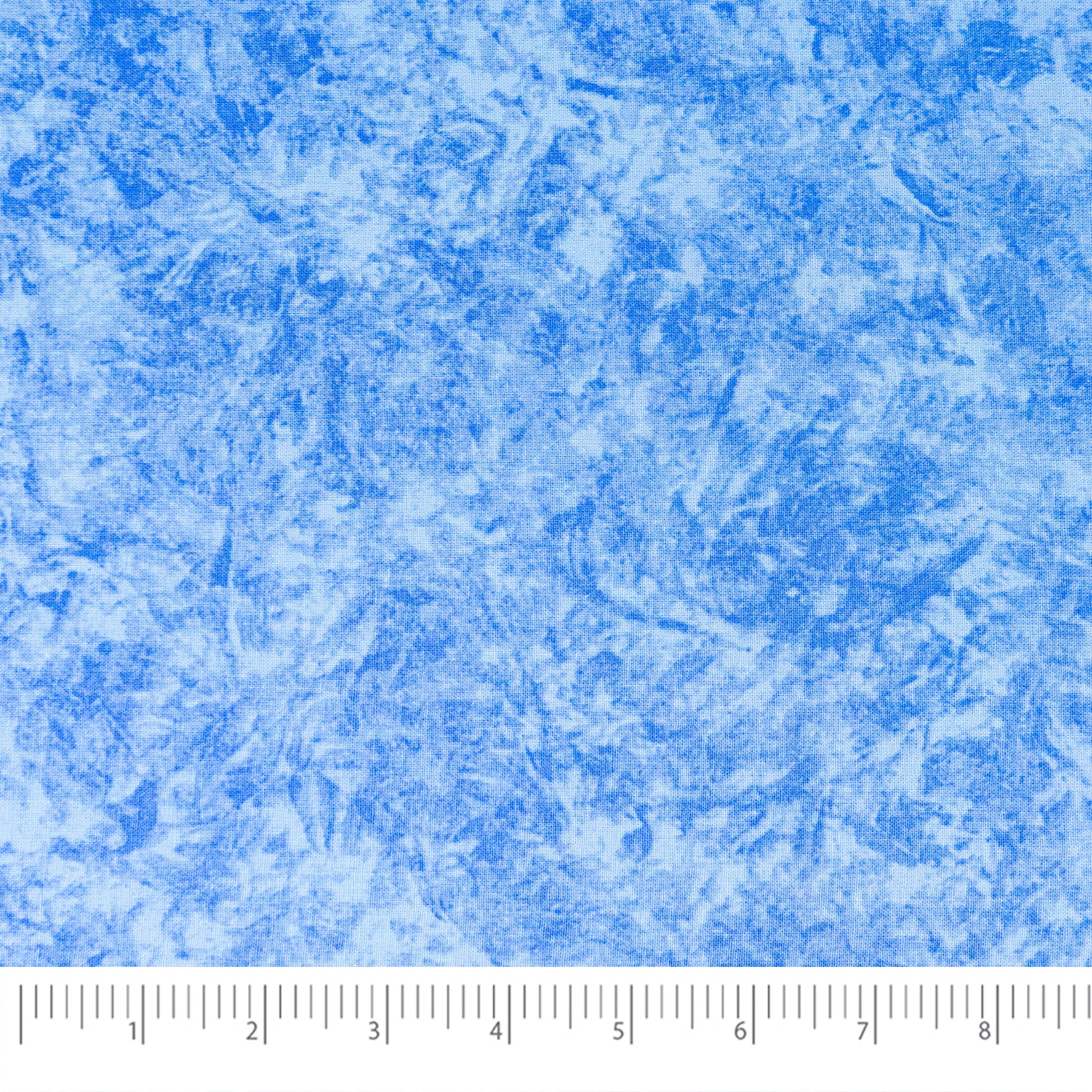 (2 pack) Waverly Inspirations 1 Yard Cut 100% Cotton Prints Fabric, Batik Blue, 44" Wide for Quilting & Sewing