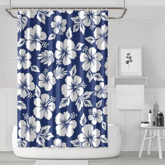 Waterproof Beautiful Colorful Floral Shower Curtain 72x72 Inch Boho Style Polyester Unique Shower Curtain for Bathroom Hotel Home Decor with 12 Plastic Hooks