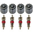 thumbnail image 2 of Dorman Tire Pressure Monitoring System - TPMS Sensor Service Kit 609-126 OE Solutions; With Anodized Aluminum Valve Cores/Valve Caps; Set of 4, 2 of 2