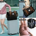 thumbnail image 7 of Weekender Bag for Women, travel duffel bags with Trolley Sleeve, Sport Gym Tote Bag for Men, Carry On Overnight Bag for Airplanes, Hospital Bags for Labor and Delivery, 7 of 7