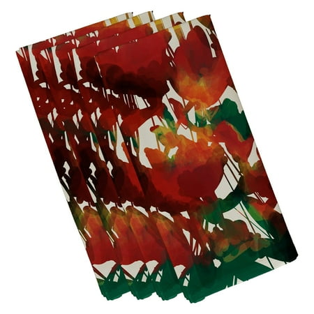 

Simply Daisy 18 x 18 Red Happy Tulips Napkins Set of 4