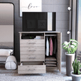 thumbnail image 2 of Treevol Furniture, Dresser Beaufort, Four drawers, Light Gray Finish- Bedroom, 2 of 9