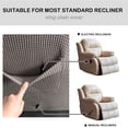 thumbnail image 3 of Washable Thickened Armchair Wing Chair Slipcover Recliner Chair Slip Cover Stretch Sofa Protector w/ Pocket, 3 of 5