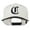 Natural Black, variant on Large Old English C Embroidered Flat Bill Cap - Black OSFM