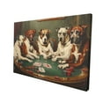 thumbnail image 3 of 12x18 inch Poker Playing Dogs Canvas Frameless Painting,Apartment Living Room,Lounge,Poker Room,Bedroom Wall Decor Canvas Poster,Modern Style Poker Playing Dogs Funny Decor Paintings Prints, 3 of 6