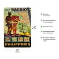 thumbnail image 2 of Visit Baguio Philippines - Orient’s Mountain Wonderland - Vintage Travel Poster c.1960 - 8 x 12 inch Vintage Wood Art Sign, 2 of 4