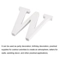 thumbnail image 3 of White Wood Letters 6 Inch, Wood Letters for DIY Party Projects (W), 3 of 5