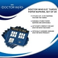 thumbnail image 5 of Doctor Who 6.5" TARDIS Paper Napkins, Set of 20, 5 of 5