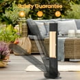 thumbnail image 3 of Dwellcozy Outdoor Electric Patio Heater with Remote,1500W Instant Heating, 3 of 10