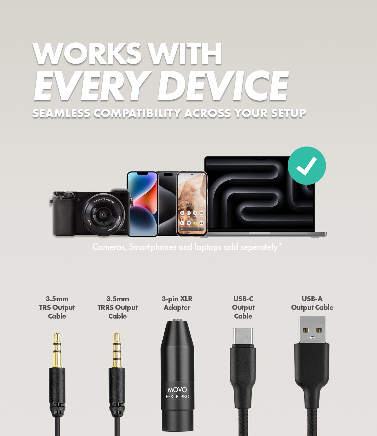Movo X1 Supercardioid Shotgun Microphone - 3.5mm/XLR/USB-C Camera Mic for DSLR, Smartphones, and Computers - Professional Boom Microphone with Advanced Audio Controls, Tripod, and Accessories