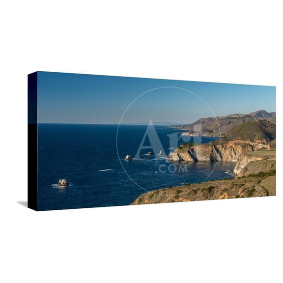 Scenic view of Bixby Creek Bridge at Pacific Coast, Big Sur, California, USA, Scenic Stretched Canvas Wall Art Sold by Art.Com