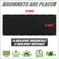 thumbnail image 4 of ColourTree 5' x 6' Black Fence Privacy Screen Windscreen Cover Shade Fabric Cloth, 90% Visibility Blockage, with Grommets, Heavy Duty Commercial Grade, Zip Ties Included - (We Make Custom Size), 4 of 8