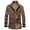 Coffee, variant on Mens Plaid Flannel Shirt Jacket Sherpa Fleece Lined Warm Coat Regular Fit Button Down Lapel Long Sleeve Jackets Winter Thicken Thermal Outerwear