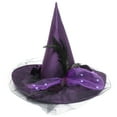 thumbnail image 1 of Witch Hat Halloween Witch Hat Prop Decorative Cosplay Hat Costume Accessory, 1 of 8