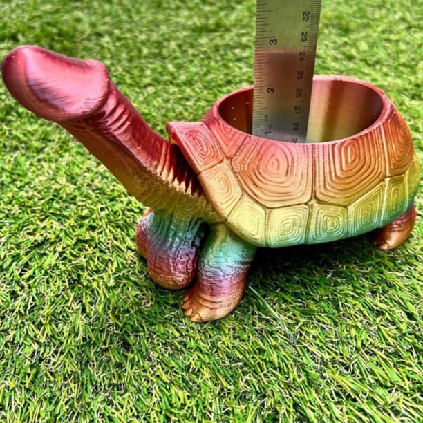 Resina Tortuga Maceta Adorno Colorido Caracol Estatua Suculenta Maceta Planta (A) Tmvgtek Libre de BPA