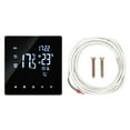 thumbnail image 1 of Floor Heating Thermostat 16A 4400W Intelligent Timing Programmable Home Heating Temperature Controller AC90‑240V 16A Electric Heating with WIFI (Included 3 Meter Sensing Cable), 1 of 14
