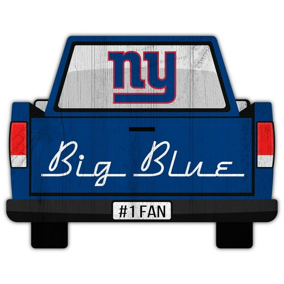 New York Giants 12'' x 12'' Truck Back D-cor