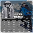 thumbnail image 5 of TACVASEN Men's Winter Waterproof Ski Jackets with Hooded Windproof Fleece Warm Snow Coat with Multi-Pockets For Hiking and Snowboarding ,Light Gray,M, 5 of 7