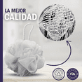 thumbnail image 4 of Esponja de baño Loofah de 60g borla exfoliante corporal Blanco, 4 of 4