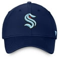 thumbnail image 2 of Men's Fanatics Navy Seattle Kraken Core Primary Logo Flex Hat, 2 of 4