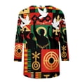 thumbnail image 3 of Pounoo Freedom Graphic Shirts for Women Summer Vintage 3/4 Sleeve Crew Neck Tops Casual Pride Celebrating Holiday Month Shirt Gift, 3 of 9