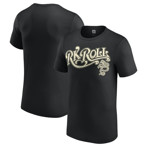 Men's Black Randy Orton & Jelly Roll RK-Roll Text T-Shirt