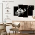 thumbnail image 4 of Elephant Stock Moth Orchids Ii Wall Art - Horizontal Multi Panel Canvas - Living Room Wall Decor - Floral And Botanical Multi Panel - Black And Gray Decor By Alan Majchrowicz - 36" x 22", 4 of 4