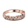 thumbnail image 3 of Radhe2 Diamond Moissanite Wedding Ring 18K Rose Gold Over Silver, 3 of 4
