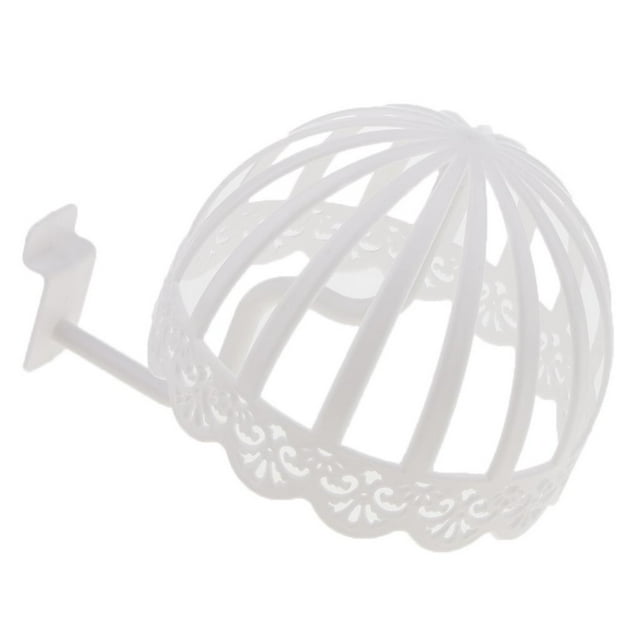 Soporte de Exhibición de Peluca Colcomx Sombrero de Plástico Blanco 45 cm