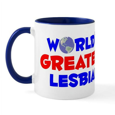 

CafePress - World s Greatest Lesbian (A) Mug - 11 oz Ceramic Mug - Novelty Coffee Tea Cup