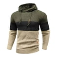 thumbnail image 3 of MHFRRA Sudadera Deportiva Informal de Manga Larga con Capucha y Bloques de Color para Hombre, Otoño E Invierno Verde, 3 of 3