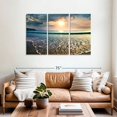 thumbnail image 2 of Elephant Stock Large Sunset Wall Art - Beach Multi Panel Canvas - 57" x 36", 2 of 8