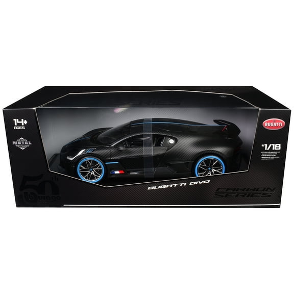 Bburago 2018 Bugatti Divo 50th Anniversary Full Carbon 1:18