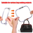 thumbnail image 5 of Marco de Metal para monedero, manija, cierre de beso para bolso, artesanía de costura, accesorios de sastre, marco de bolsa para bolso, mochila, pieza, 5 of 5