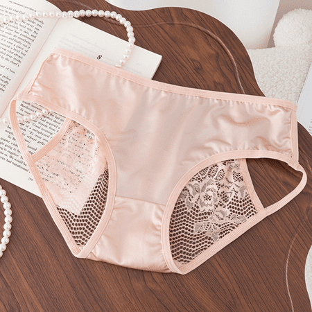 Fulorrnie Underwear for Women Seamless Thong Comfort No Show Panties Cheeky Waistband Ventilated Panty  Pink  XL