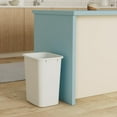 thumbnail image 3 of Rubbermaid 9 gal Plastic Kitchen Trash Can, White, 3 of 3