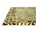 thumbnail image 2 of Unique Loom 3129927 Cheetah Botanical Border Animal Print Area Rug, 3 Feet 3 Inch x 5 Feet 3 Inch, Ivory/Black, 2 of 5