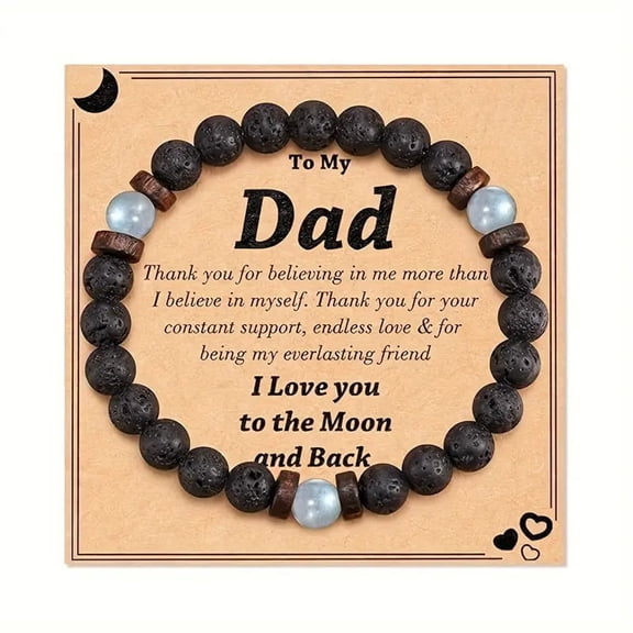 Father's Day Gifts for Men Natural Moonstone Beads Handmade Bracelets