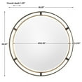 thumbnail image 6 of Uttermost Carrizo Bronze Round Wall Mirror - 36.25W x 36.25H in., 6 of 7
