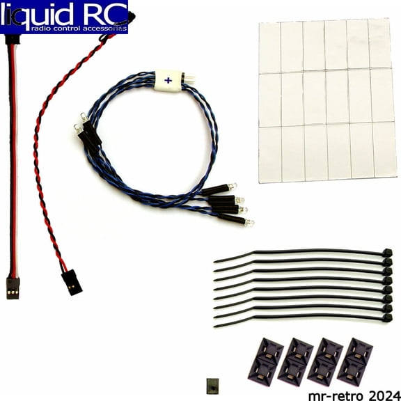 RC Lights 11061 Prewired 6 LED RPM Roof Canister Lights 3mm 6