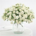 thumbnail image 5 of Clearance! FNGZ Artificial Flowers, Household Imitation, Small Lilac Artificial Flower (1Pc) White, 1X Artificial Rose, 5 of 8