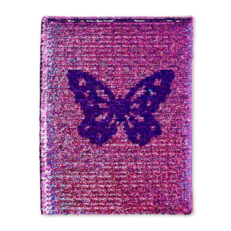 Flip Sequin Butterfly Journal, 6 x 8 inch photo 1