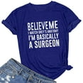 thumbnail image 3 of Birdeem Chemise Décontractée Mode Été pour Femmes Imprimé Lettres Manches Courtes Tee Tops, 3 of 3
