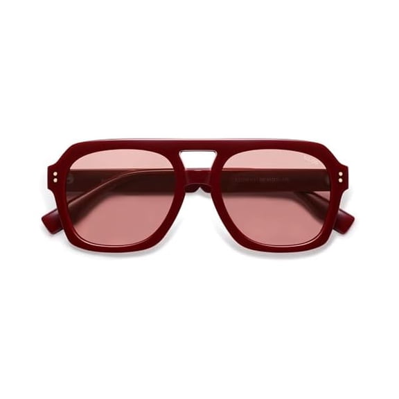 LYH Retro Thick Polarized Aviator Sunglasses for Women Men, 80s 90s Large Trendy Bold Square Pilot Shades SJ2385