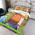 thumbnail image 3 of Los Backyardigans Conjunto de sábanas temático, trío de piezas, cómodo y amigable con la piel, diseño único, regalo de decoración para el hogar para familiares, amigos y fans,135cm *200cm, 3 of 6